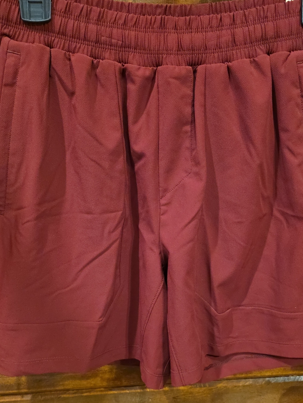 Athletic Shorts in Deep Burgundy, Small - Picture 5 of 7